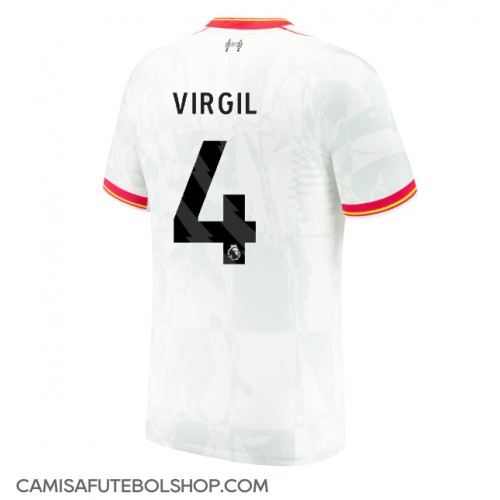 Camisa de time de futebol Liverpool Virgil van Dijk #4 Replicas 3º Equipamento 2024-25 Manga Curta